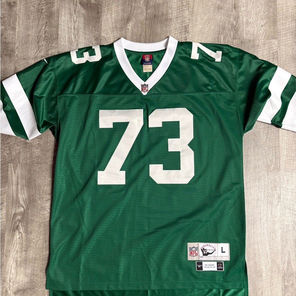 Reebok Green and White Jersey